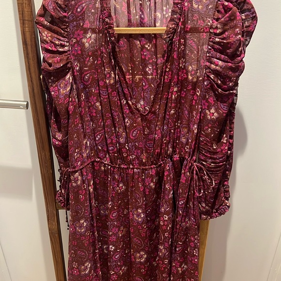 Ulla Johnson Floral Midi Dress in Purple - Picture 8 of 13